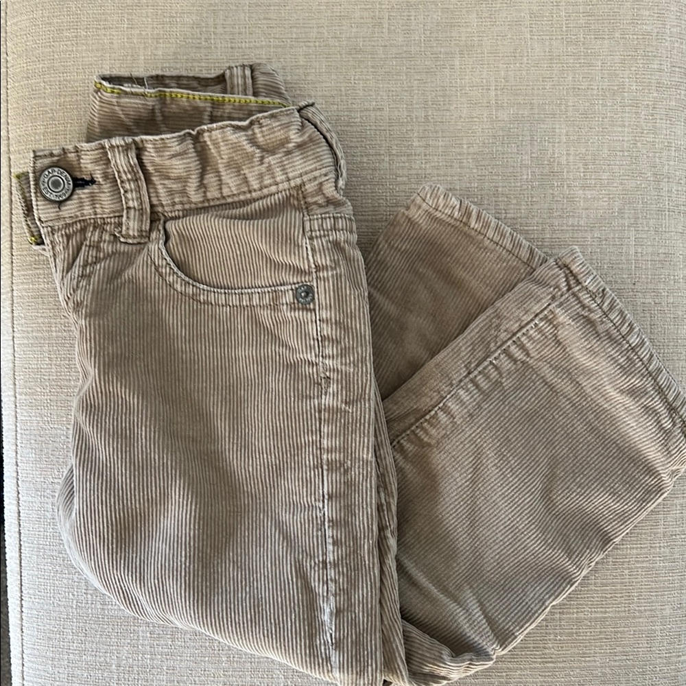 Boys GAP corduroy pants with jersey lining in khaki
